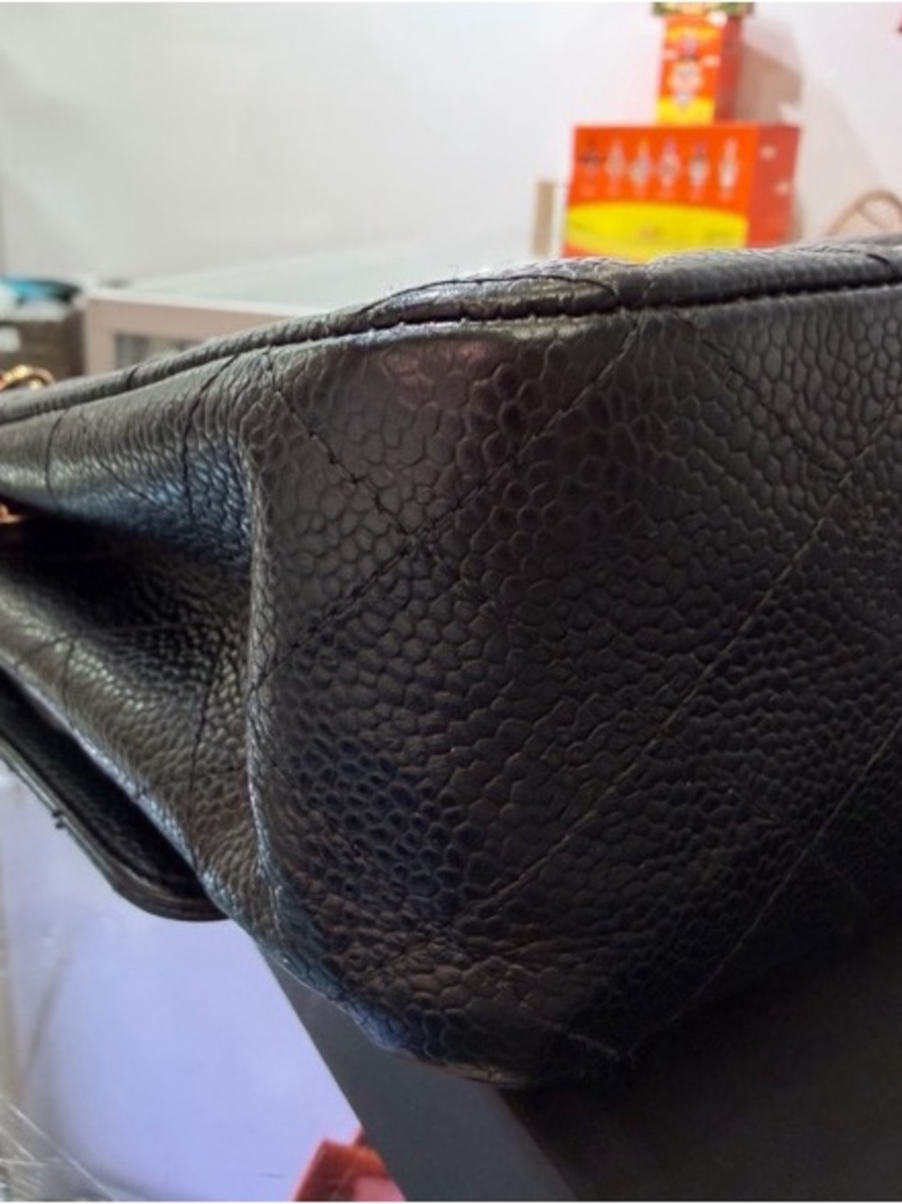CHANEL Black Quilted Flap Shoulder Bag with Gold Hardware - Picture 4 of 8